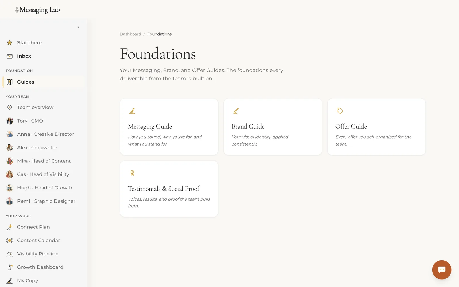 Your Foundations, built in conversation